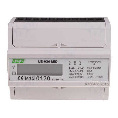 Contor Digital LCD 10A Montare Şină DIN | Electronic-mag.ro | Componente Electronice