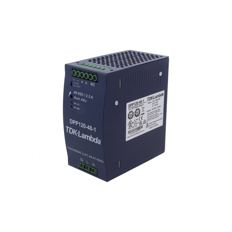 Alimentator Pulsatoriu DIN 120W 48VDC 2.5A | Electronic-mag.ro | Componente Electronice
