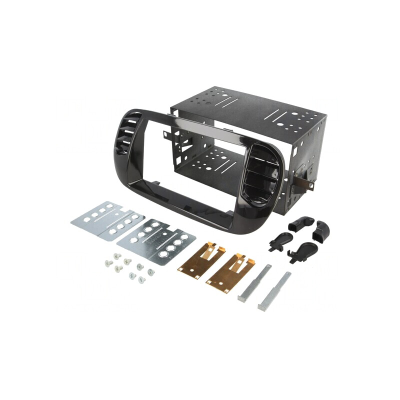 Cadru radio Fiat 2 DIN negru lucios | Electronic-mag.ro | Componente Electronice