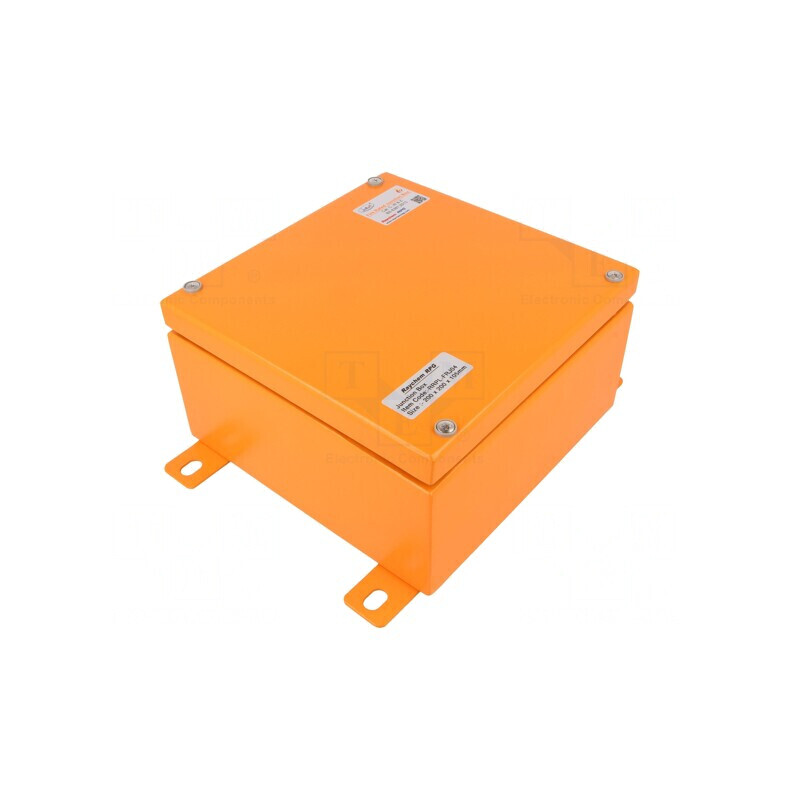Carcasă de Urgență Oțel IP65 Portocalie 200x200x105mm | Electronic-mag.ro | Componente Electronice