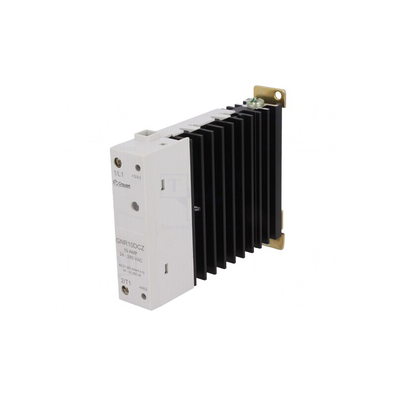 Releu Semiconductor 1-fazat 10A 24-280VAC GNR10DCZ | Electronic-mag.ro | Componente Electronice