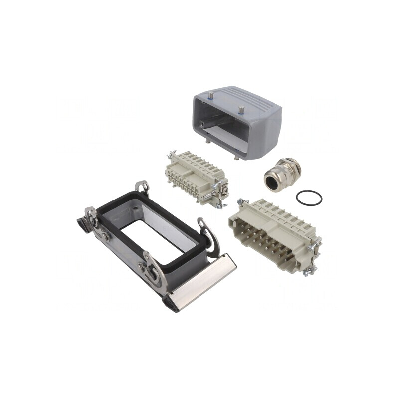 Set Conector HDC Tată-Mamă Soclu-Mufă, 16 Pini | Electronic-mag.ro | Componente Electronice