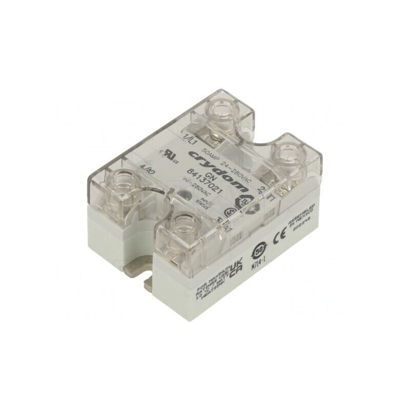 Releu semiconductor 1-fazat 50A 24÷280VAC | Electronic-mag.ro | Componente Electronice