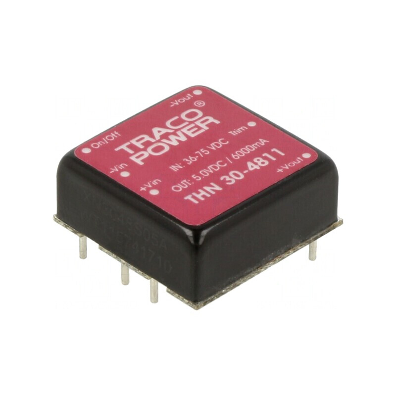 Convertor DC/DC 30W 36-75V la 5V 6000mA THN 30-4811 | Electronic-mag.ro | Componente Electronice