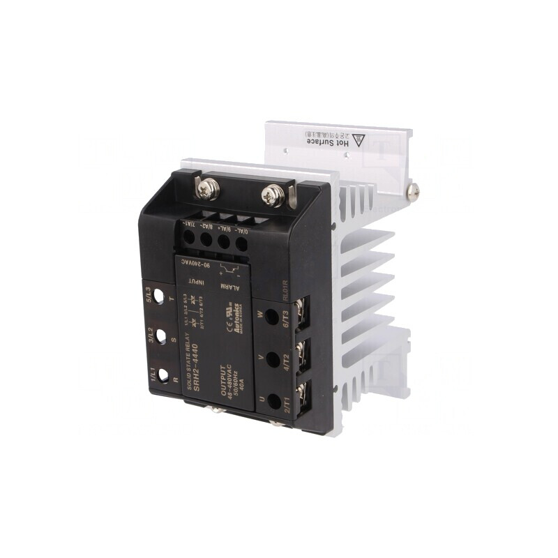 Releu semiconductor 40A 3-fazat 48-480VAC 130mm | Electronic-mag.ro | Componente Electronice