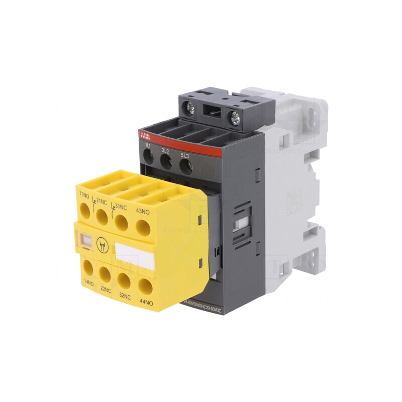 Contactor 3P NO 12A cu Contacte Auxiliare NC/NO | Electronic-mag.ro | Componente Electronice