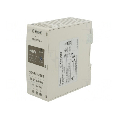 Alimentator Șină DIN 60W 12V 5A | Electronic-mag.ro | Componente Electronice