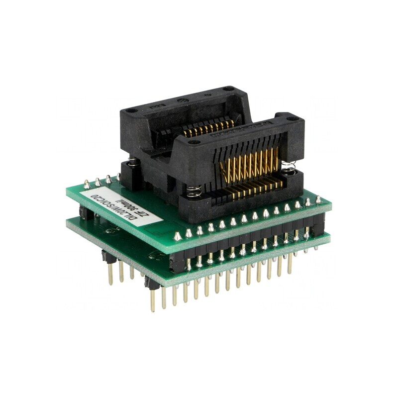Adaptor DIL20-SO20 300mils SOIC20 ZIF | Electronic-mag.ro | Componente Electronice Adaptor DIL20-SO20 300mils SOIC20 ZIF | Electronic-mag.ro | Componente Electronice