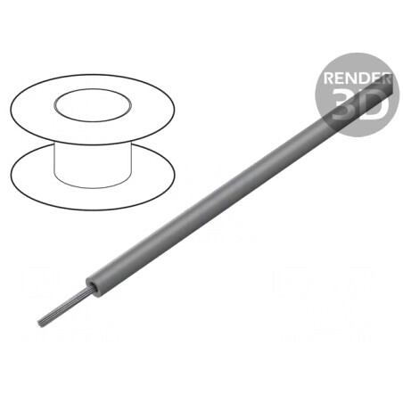 Cablu HookUp Wire PVC Gri Închis 22AWG 600V 305m | Electronic-mag.ro | Componente Electronice
