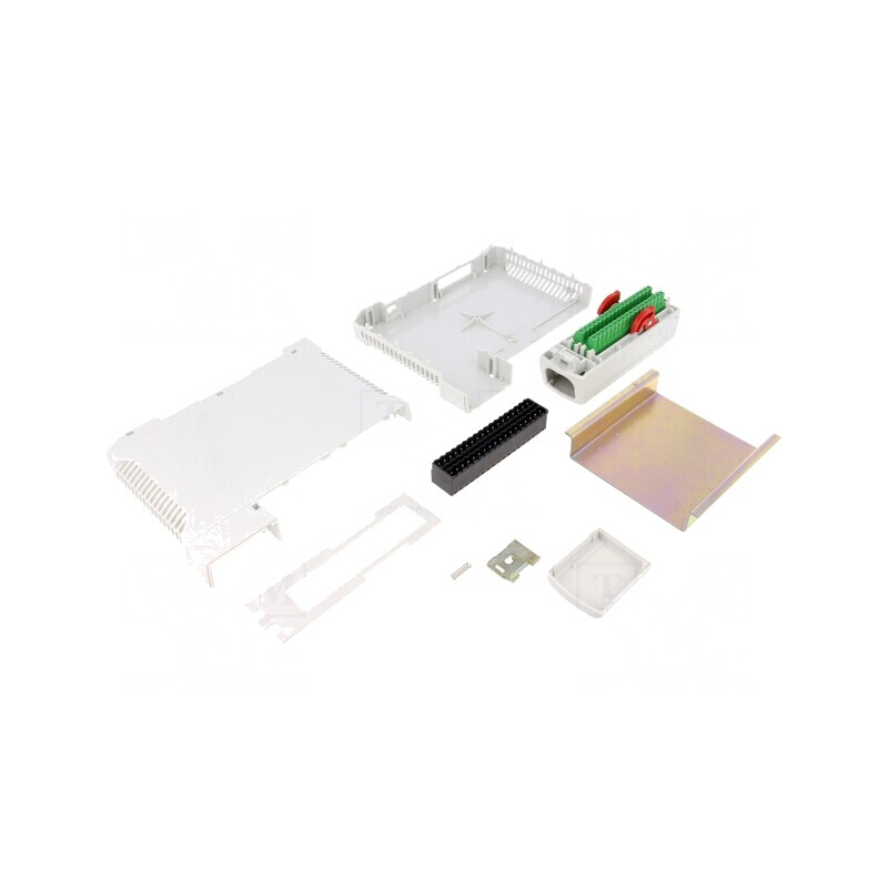 Carcasă pentru șină DIN 180x40x145mm policarbonat | Electronic-mag.ro | Componente Electronice