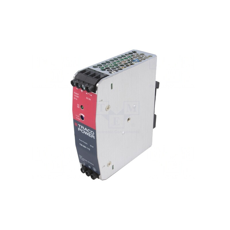 Alimentator pulsatoriu pentru șină DIN 80W 12VDC 6,7A | Electronic-mag.ro | Componente Electronice