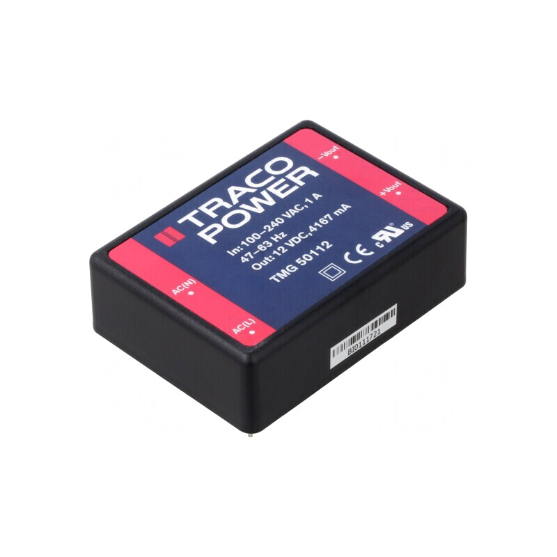Convertor AC/DC 50W 12VDC TMG 50112 | Electronic-mag.ro | Componente Electronice