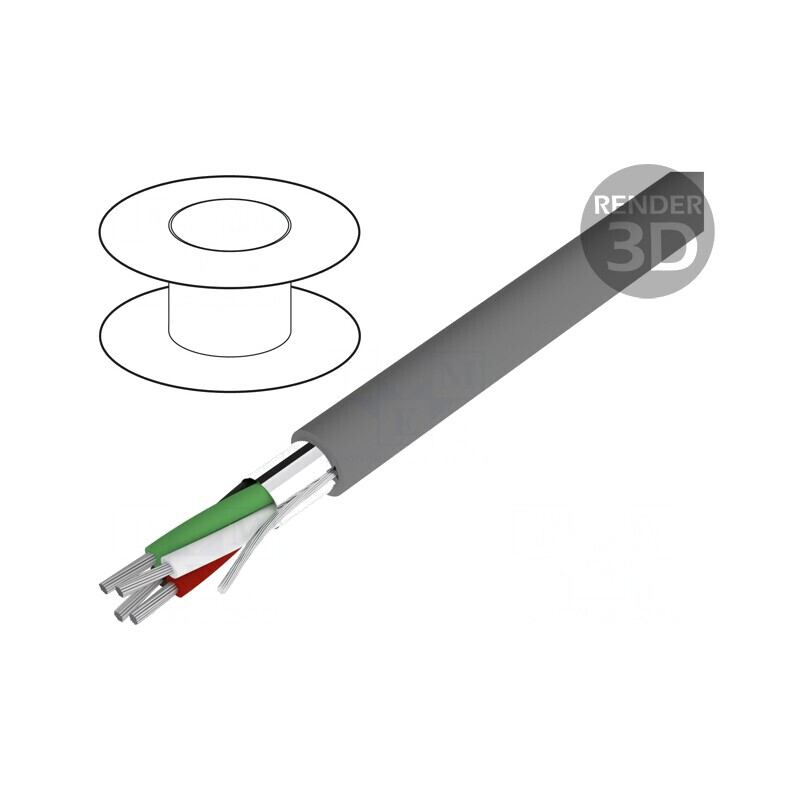 Cablu Alpha Essential C&C 4x24AWG Ecranat PVC | Electronic-mag.ro | Componente Electronice