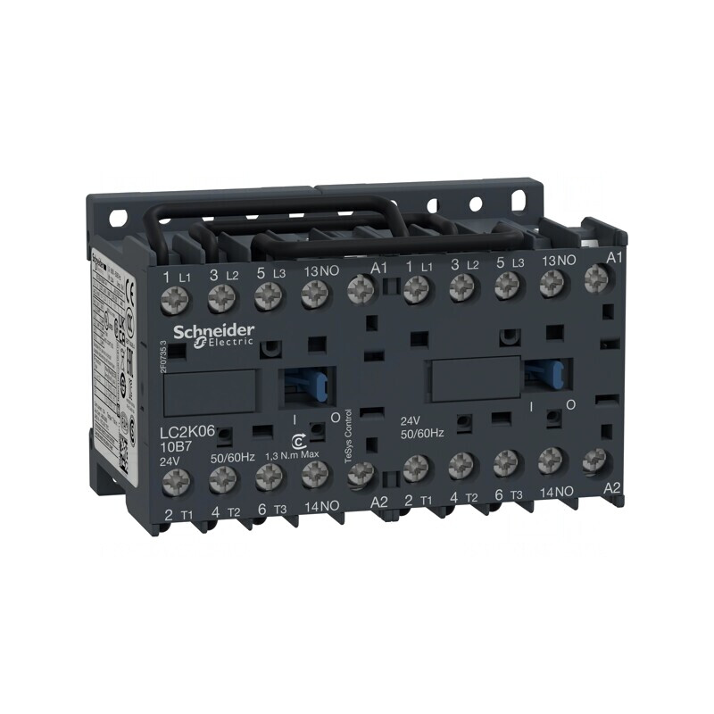 Contactor Reversibil cu 3 Poli și 3 Contacte Auxiliare NO | Electronic-mag.ro | Componente Electronice