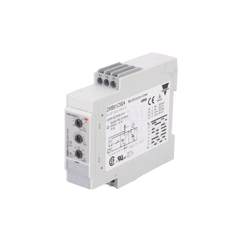 Timer Digital Programabil 0,1s-100h DPDT 24-240VAC/IP20 | Electronic-mag.ro | Componente Electronice