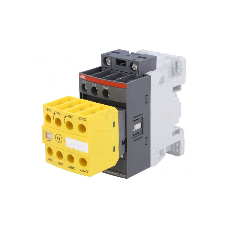 Contactor 3P 9A cu 2 NC și 2 NO auxiliare | Electronic-mag.ro | Componente Electronice