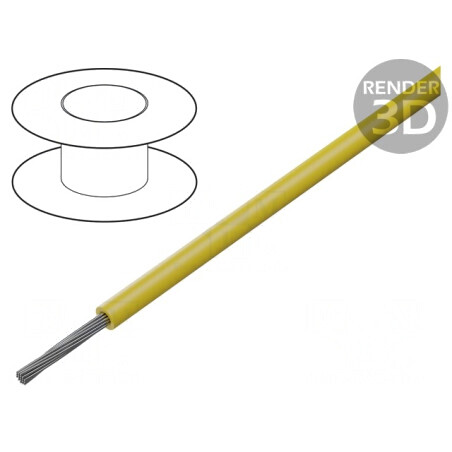 Cablu HookUp Wire Cu 26AWG PVC Galben 305m 150V | Electronic-mag.ro | Componente Electronice