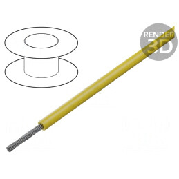 Cablu HookUp Wire Cu 26AWG PVC Galben 305m 150V | Electronic-mag.ro | Componente Electronice