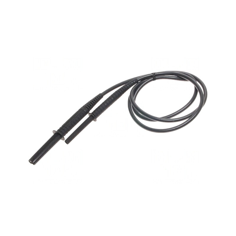 Cablu de măsurare mufă banană 4 mm ecranat | Electronic-mag.ro | Componente Electronice