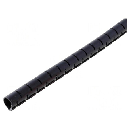 Înfăşurare spiralată 10mm polipropilenă neagră 8mm | Electronic-mag.ro | Componente Electronice