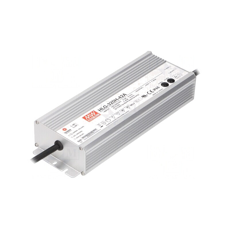 Alimentator LED 320W 42V 3,8-7,65A 90-305VAC HLG-320H-42A | Electronic-mag.ro | Componente Electronice