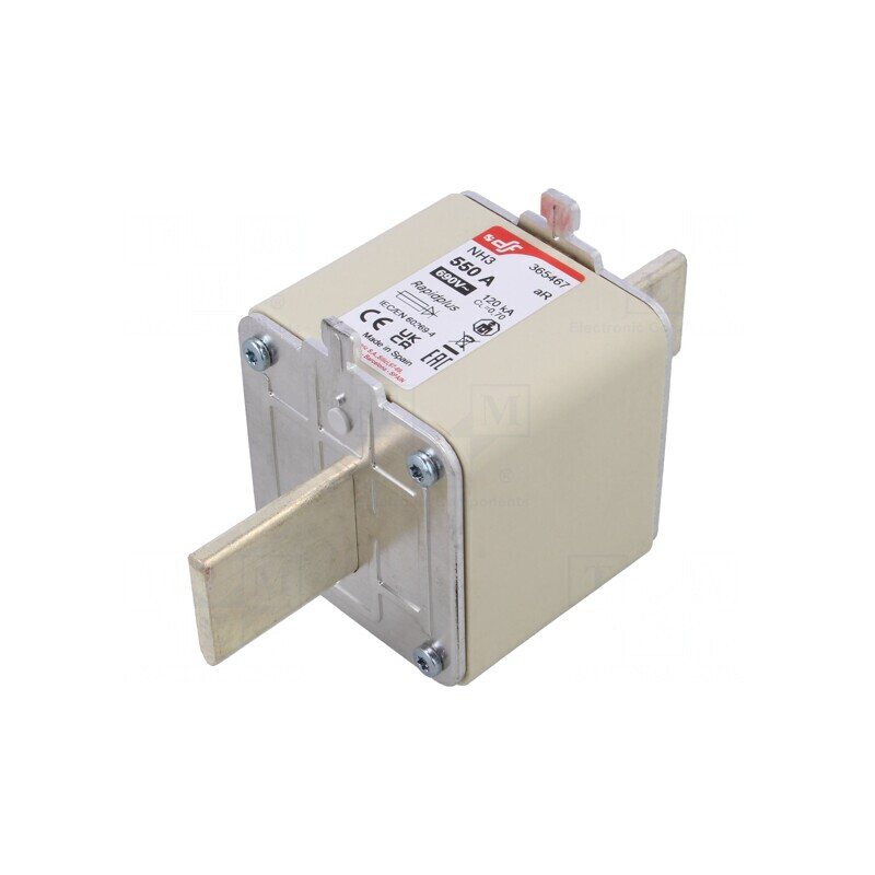 Siguranță NH3 550A 690VAC 550VDC Argintie | Electronic-mag.ro | Componente Electronice