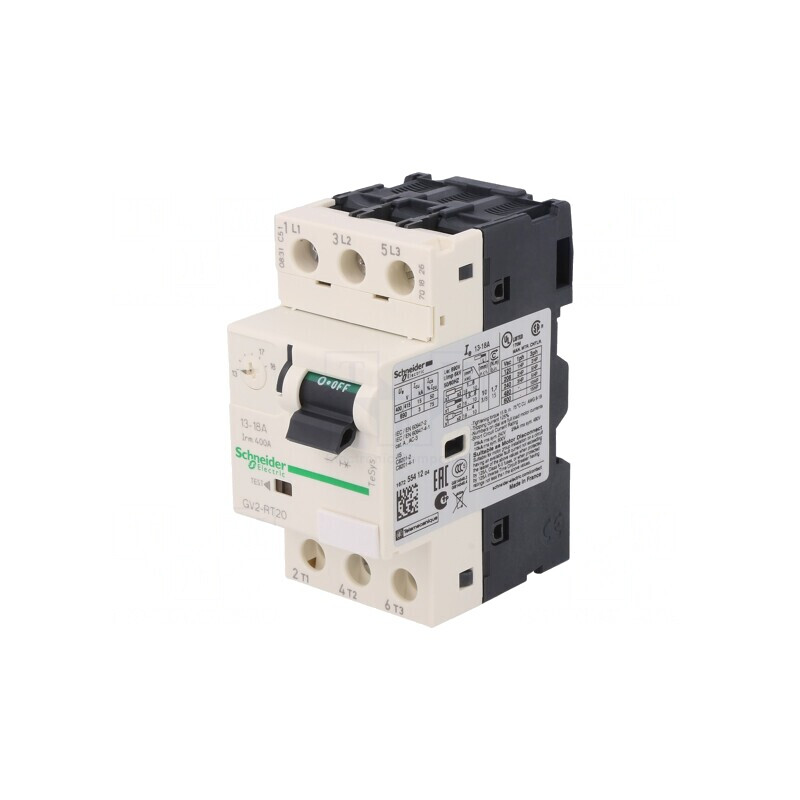 Întrerupător Motor 7.5kW pentru Șină DIN IP20 GV2RT20 | Electronic-mag.ro | Componente Electronice