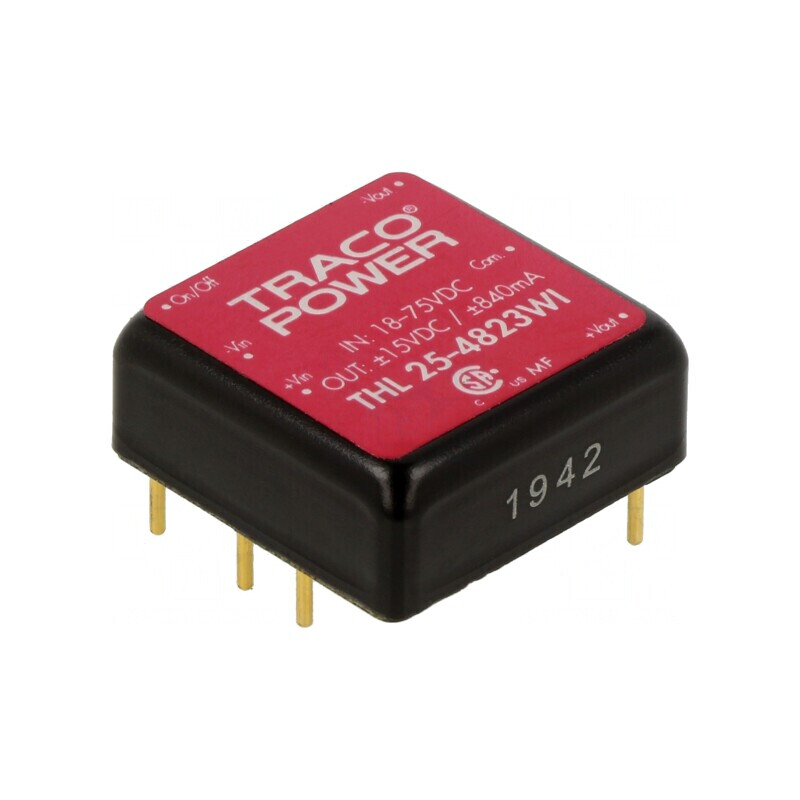 Convertor DC/DC 25W 18-75V la 15V/-15V THL 25-4823WI | Electronic-mag.ro | Componente Electronice
