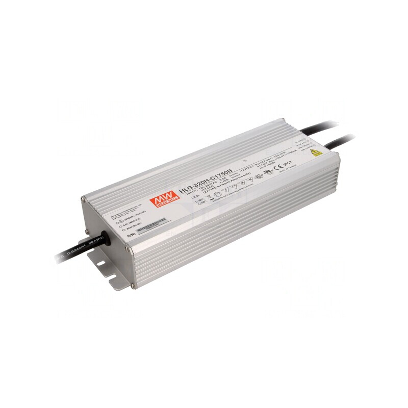 Alimentator LED 320W 1750mA 90-305VAC HLG-320H-C1750B | Electronic-mag.ro | Componente Electronice
