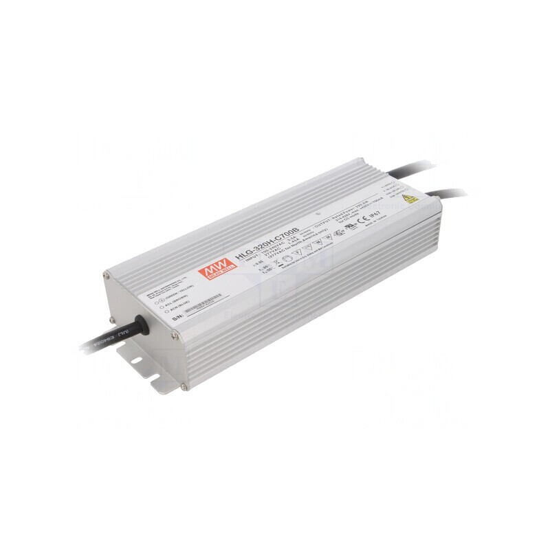 Alimentator LED 300W 700mA 90-305VAC HLG-320H-C700B | Electronic-mag.ro | Componente Electronice