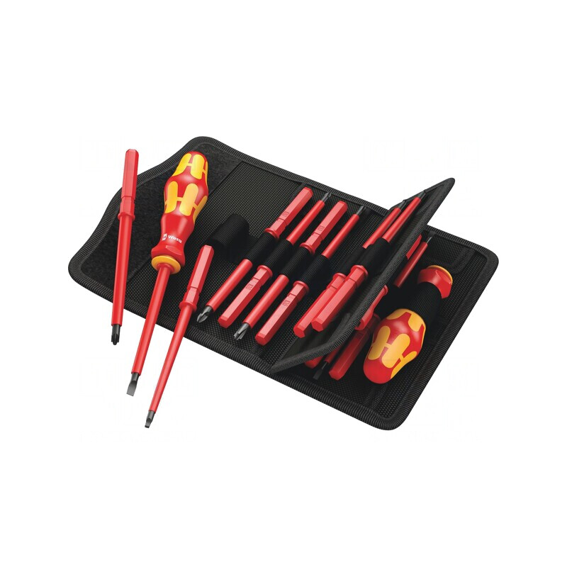 Kit Șurubelnițe Izolate 1kVAC 16 Buc. cu Etui | Electronic-mag.ro | Componente Electronice