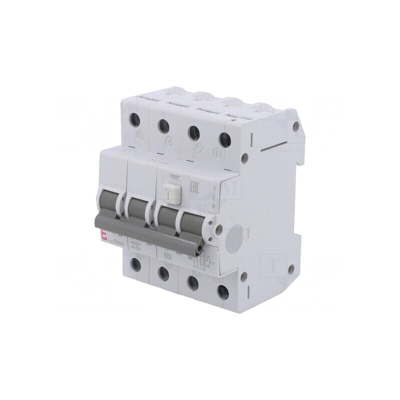 Întrerupător RCBO 10A 30mA 3P N 230/400VAC | Electronic-mag.ro | Componente Electronice