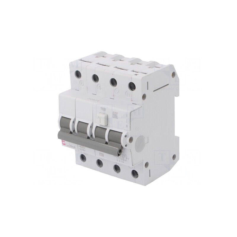Întrerupător RCBO 20A 30mA 3P+N 230/400V | Electronic-mag.ro | Componente Electronice