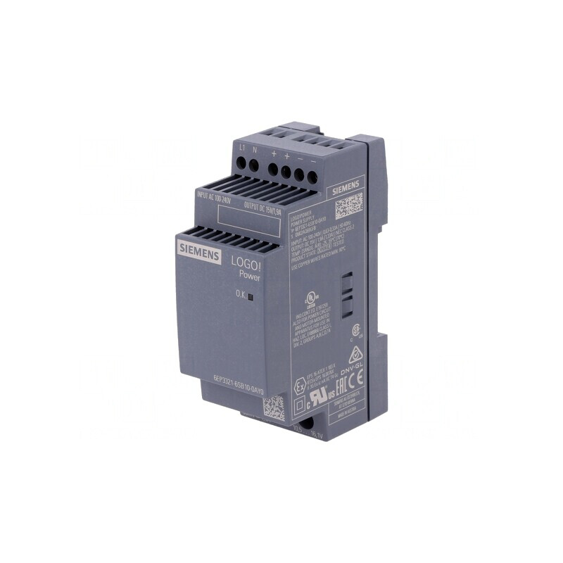 Alimentator DIN 28,5W 15VDC 1,9A IP20 | Electronic-mag.ro | Componente Electronice
