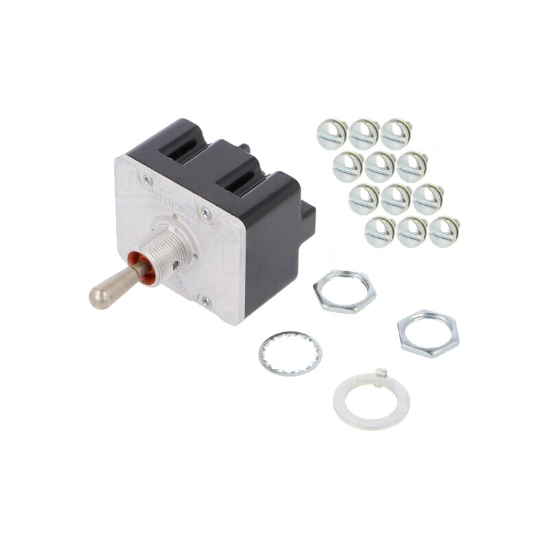 Comutator Basculant 4PDT (ON)-OFF-(ON) 6A/230VAC IP67 | Electronic-mag.ro | Componente Electronice