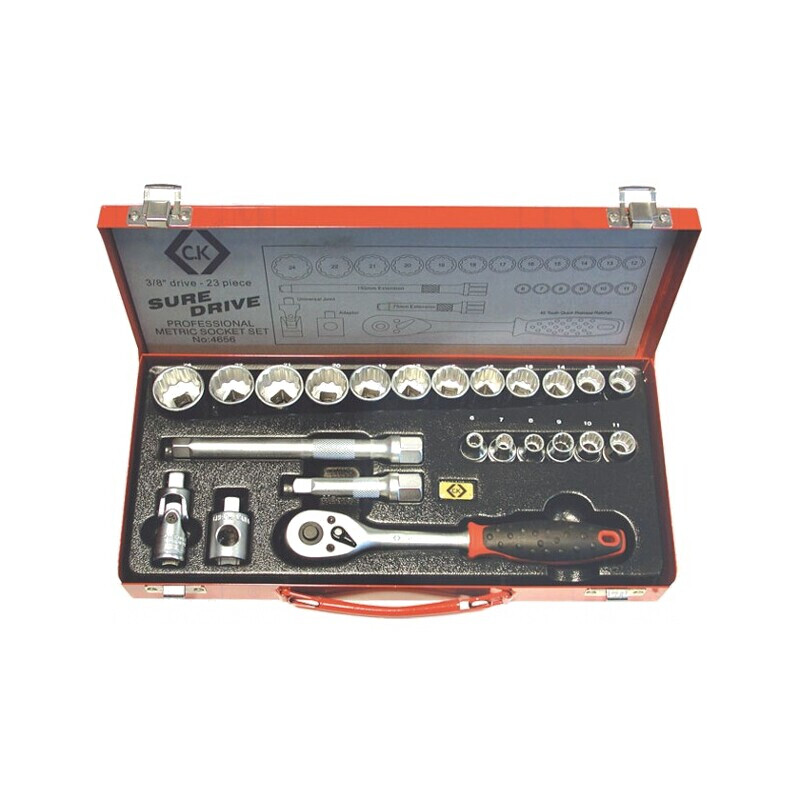 Set Chei Tubulare Oțel Crom-Vanadium 3/8 23 Buc. | Electronic-mag.ro | Componente Electronice
