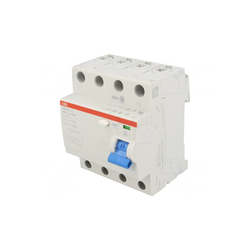 Întrerupător diferenţial 40A 30mA 4 poli 400V | Electronic-mag.ro | Componente Electronice