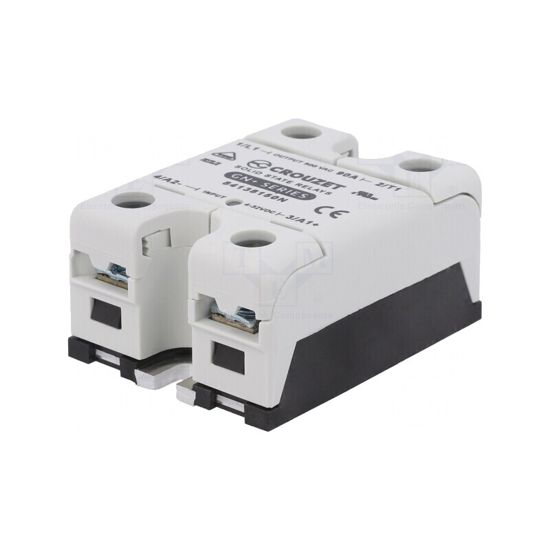 Releu Semiconductor 90A 24-500VAC 1-Fazat 4-32VDC | Electronic-mag.ro | Componente Electronice