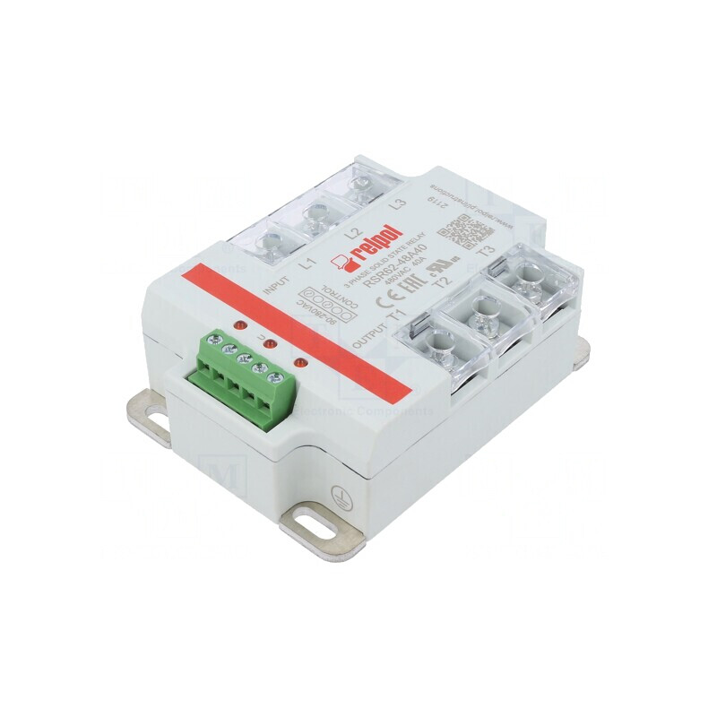 Releu Semiconductor 40A 3-Fazat 24-530VAC | Electronic-mag.ro | Componente Electronice
