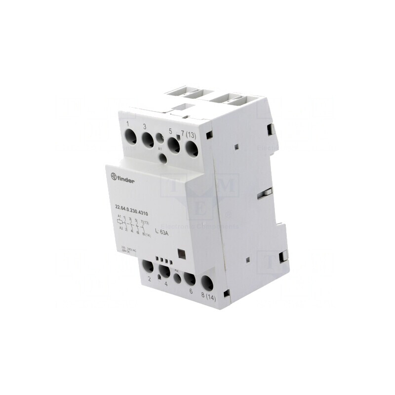 Contactor 4P 63A 230V NO IP20 | Electronic-mag.ro | Componente Electronice
