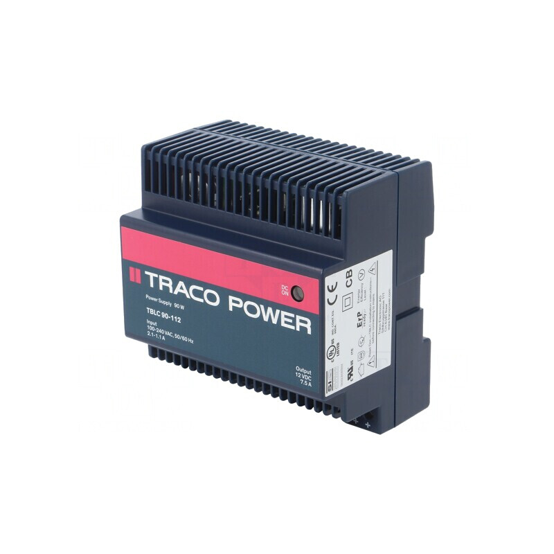 Alimentator Pulsatoriu DIN 90W 12V 7.5A | Electronic-mag.ro | Componente Electronice
