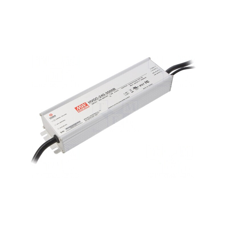 Alimentator LED 240.1W 34-68V DC 3500mA IP67 | Electronic-mag.ro | Componente Electronice