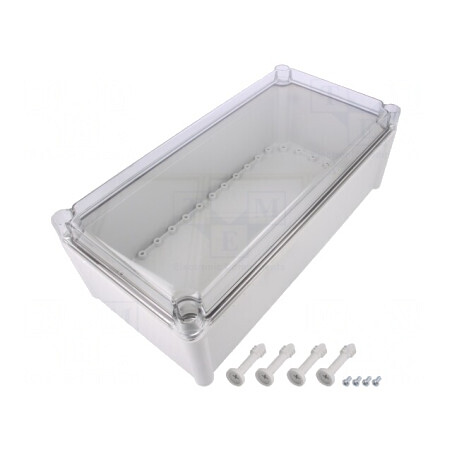 Carcasă Universală SOLID Gri 188x378x130mm | Electronic-mag.ro | Componente Electronice