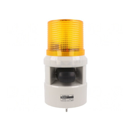 Semnalizator luminos și acustic 24VDC cu sirenă și lumină flash | Electronic-mag.ro | Componente Electronice