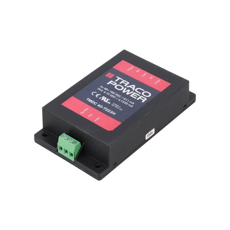 Convertor DC/DC 40W 80-160V la 15V/-15V TMDC 40-7223H | Electronic-mag.ro | Componente Electronice