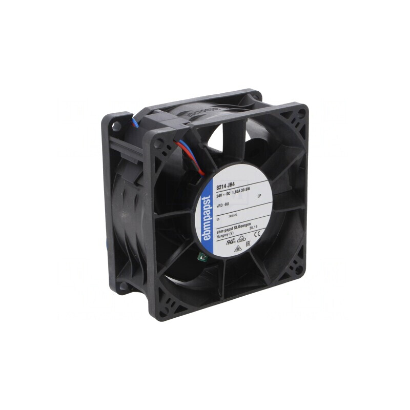 Ventilator axial 24V 80x80x38mm 220m3/h 71dBA cu bilă | Electronic-mag.ro | Componente Electronice