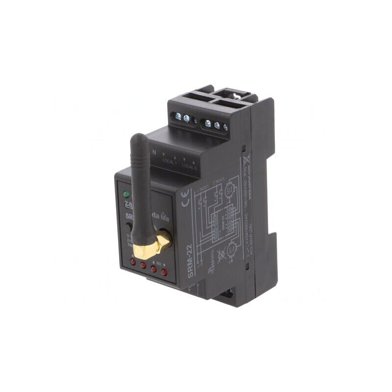 Controler Jaluzele DIN 230VAC EXTA LIFE SRM-22 | Electronic-mag.ro | Componente Electronice