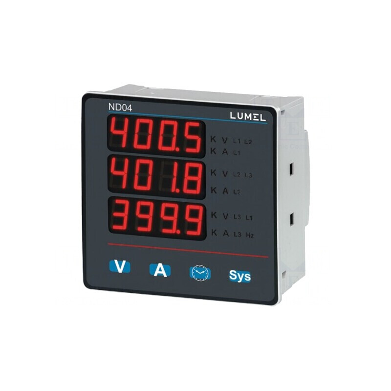 Aparat măsură parametri rețea digital montare ND04 | Electronic-mag.ro | Componente Electronice