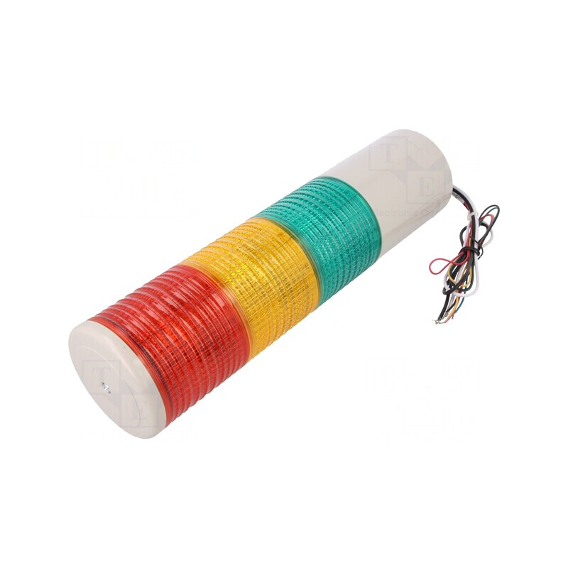 Coloană de Semnalizare LED Roșu/Ambră/Verde 24V | Electronic-mag.ro | Componente Electronice