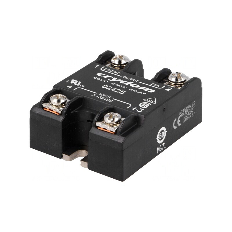 Releu Semiconductor 1-Fazat 75A D2475 | Electronic-mag.ro | Componente Electronice